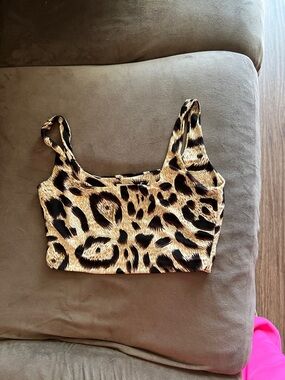 Leopard Print Crop Top - Women's Animal Print Tank